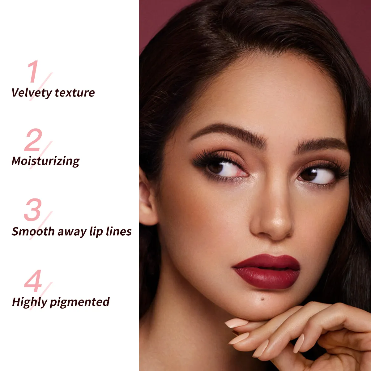24 hr Ladies Fashion Quality Personalized Makeup 3 in 1 High-end Non Transfer Waterproof Lipstick