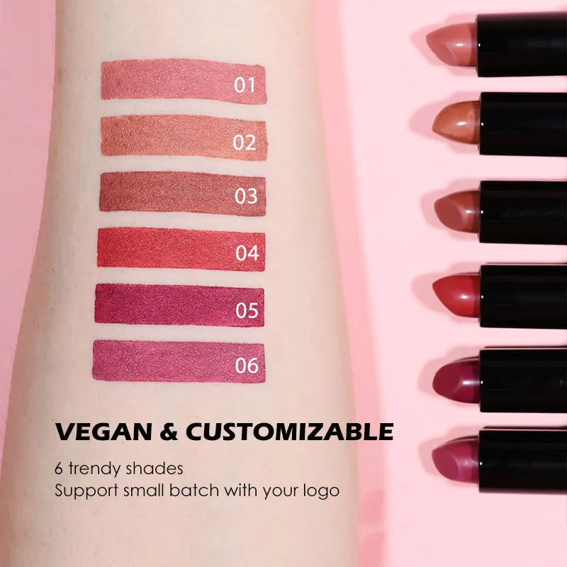 Long Wearing Vegan Non Toxic Matte Lipstick Luxury Professional Non-Stick Matte waterproof Cream Lipstick