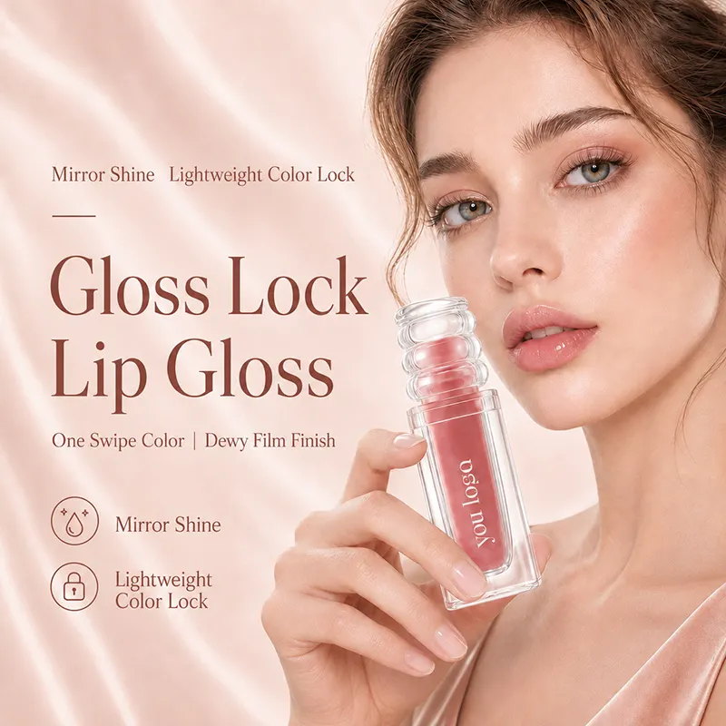 Custom Lip Gloss OEM Cosmetics High-end Lip Glaze Brand Manufacturing Moisturizing Long-lasting Watery Lip Gloss Private Label