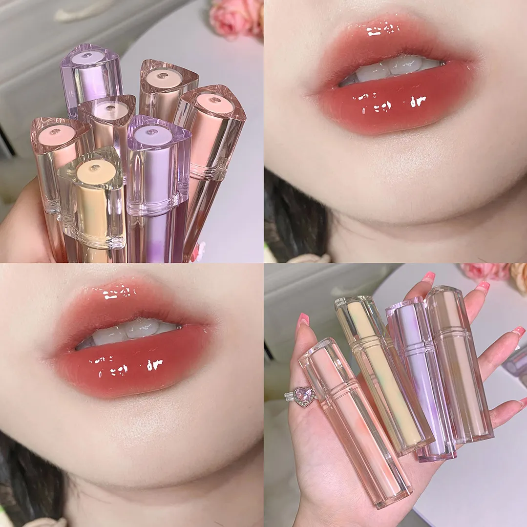 Custom OEM Liquid Lip Gloss Lip Glaze Waterproof Long-lasting Moisturizing Chemical Formula Red Private Label 5 Colors MSDS