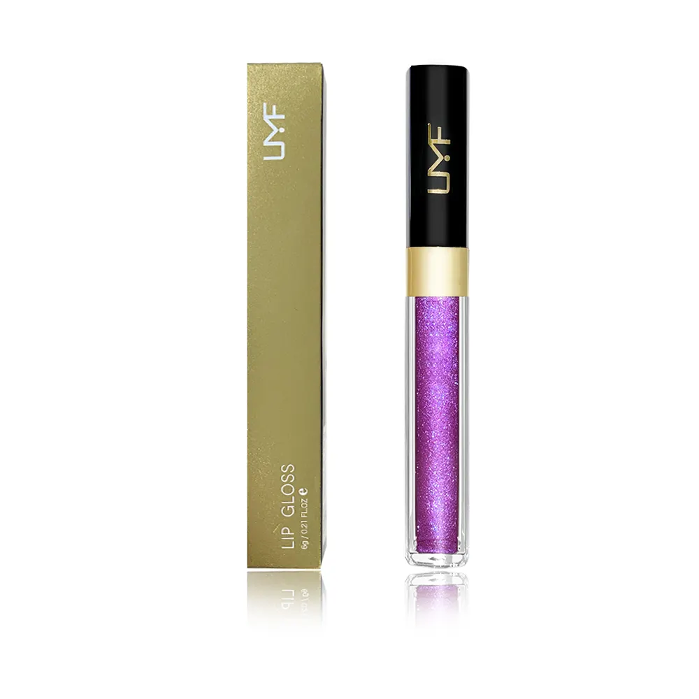 Wholesale Glossy Shinny Liquid Lipstick Glitter Waterproof Long Lasting Travel Chemical Lip Glosses Tubes Custom Lip Glaze