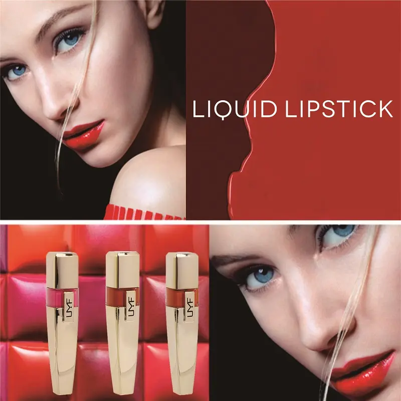 Sexy Red Lip Gloss Lustrous Dewy Texture Lip Glaze Waterproof Moisturizing High Pigmented