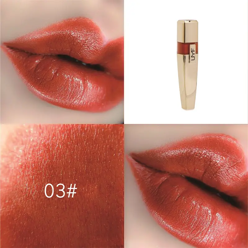 3 Colors Glitter Liquid Lipsticks Diamond Shiny Smooth Matte Lip Glaze Long Lasting Waterproof High Pigmented Lip Gloss