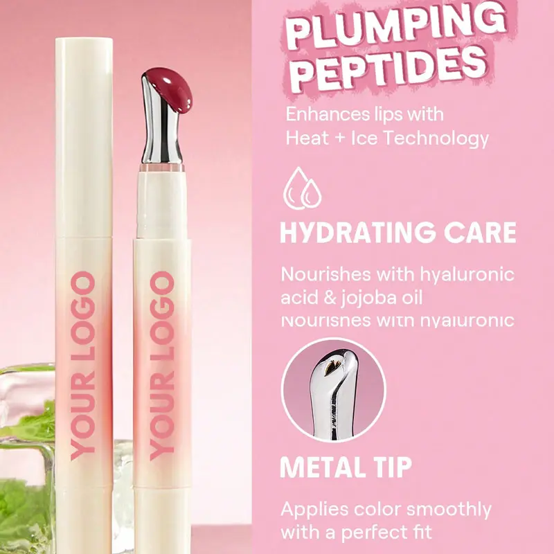 Private Label High Pigment Plumping Customized Logo Long Lasting Hot Selling Nourishing Liquid Mineral Lip Gloss