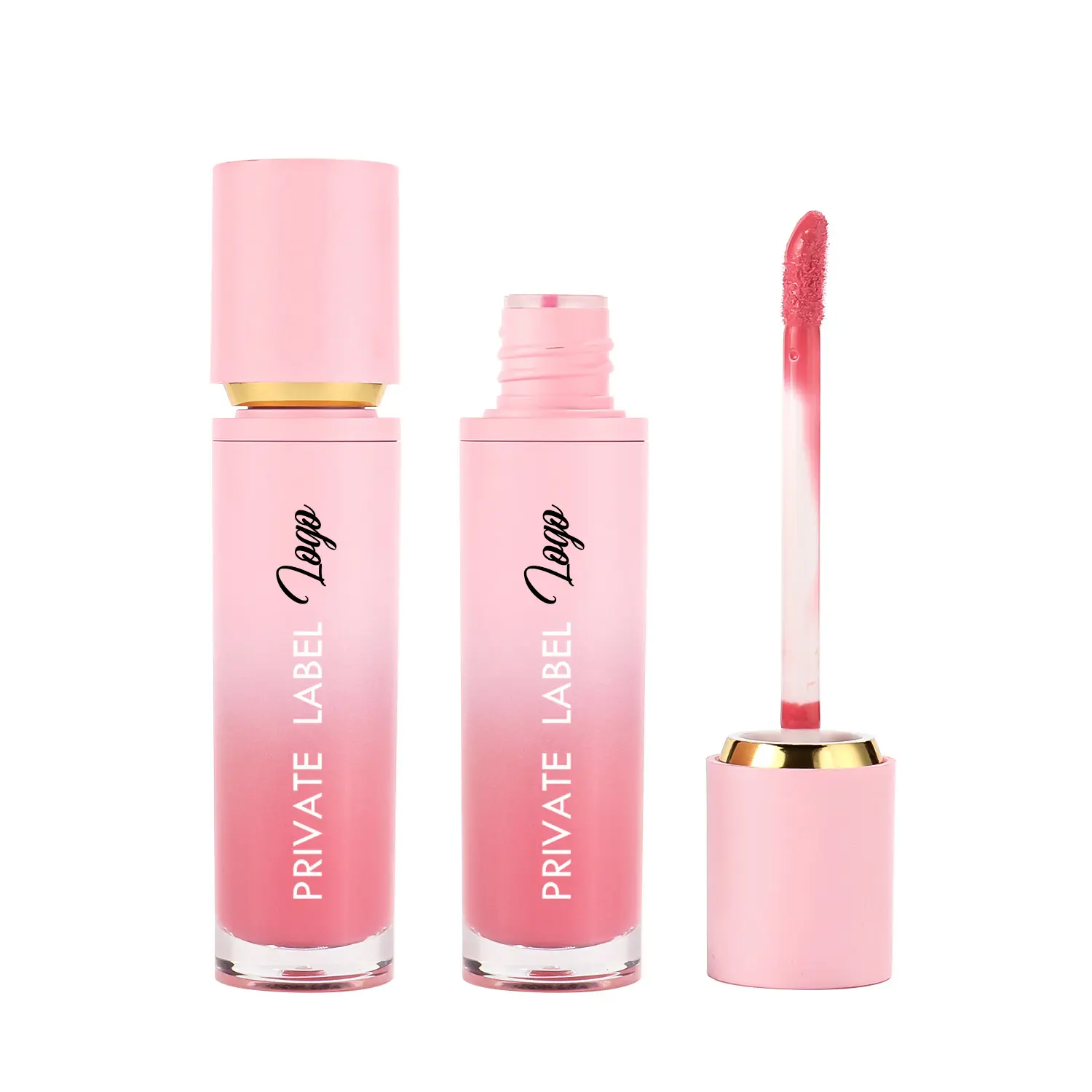 Vegan Nude Private Label Custom logo Lip Gloss Plumping Wholesale Customized Lipgloss girl lip gloss