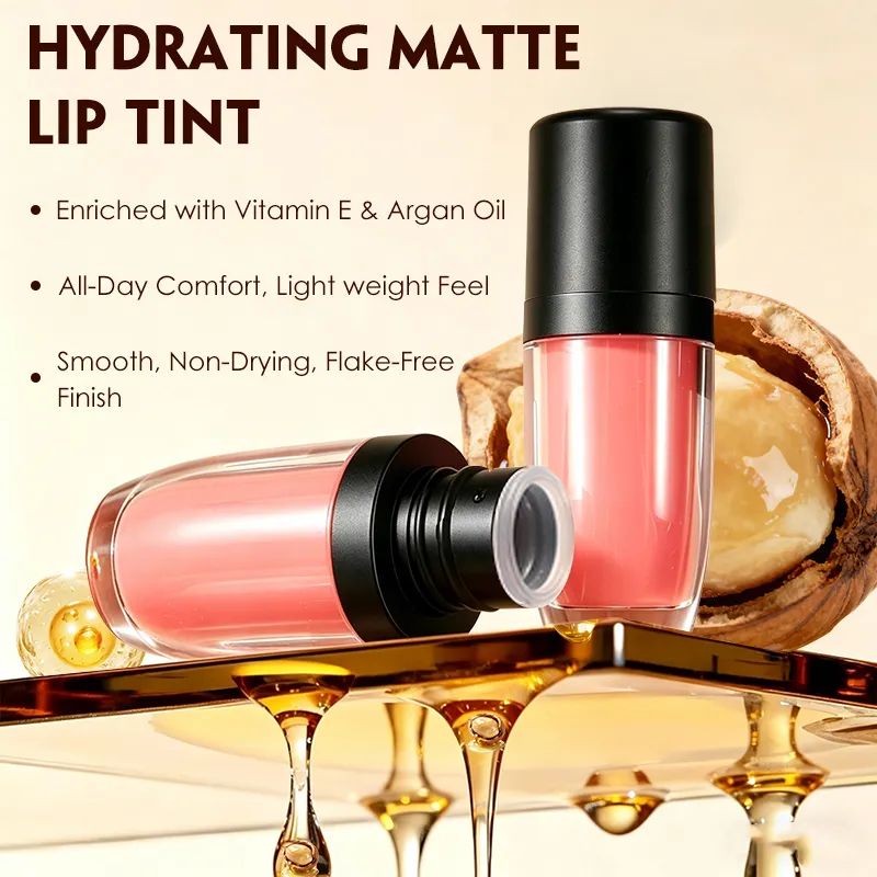 Wholesale Private Label Custom Matte Lip Glaze Lipgloss Vendors for Precision Lips with Heart Shaped Brush Vegan Formula