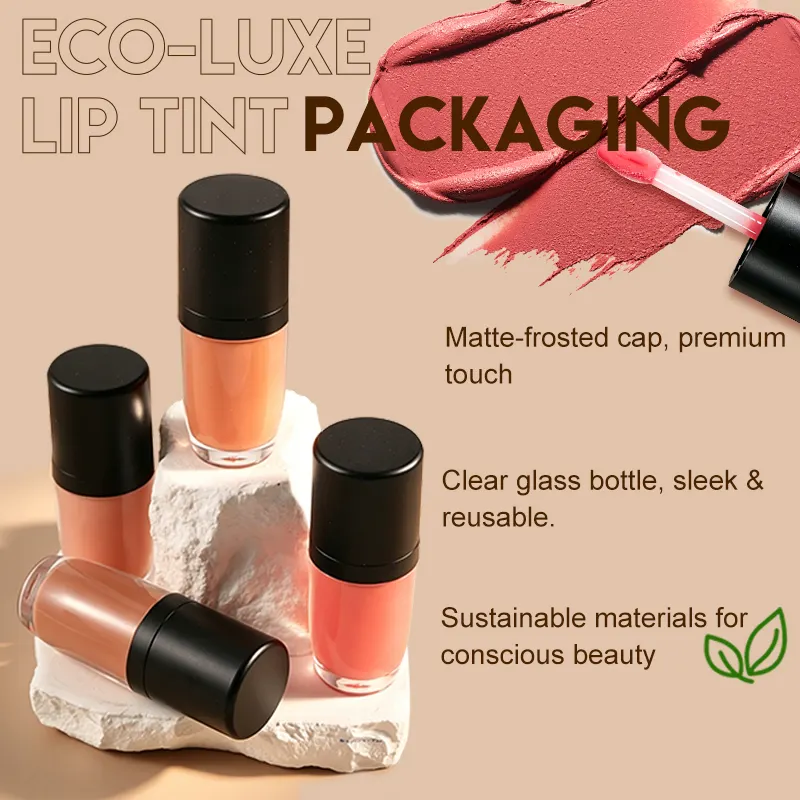 Wholesale Private Label Custom Matte Lip Glaze Lipgloss Vendors for Precision Lips with Heart Shaped Brush Vegan Formula