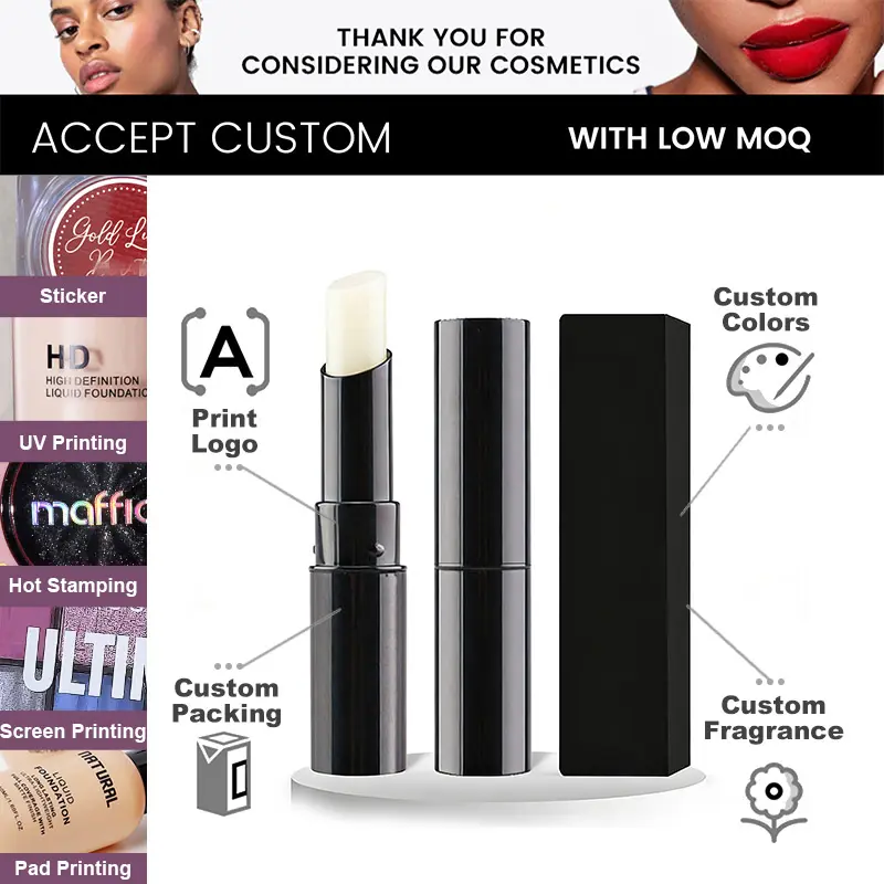 Private Label Wholesale Organic Natural Lip Balm OEM Natural Long Lasting Plumping Lip Balm