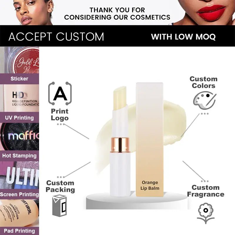 Manufacturer Private Label Vegan Lip Balm OEM ODM Hydrating Wholesale Supplier Natural Lip Care