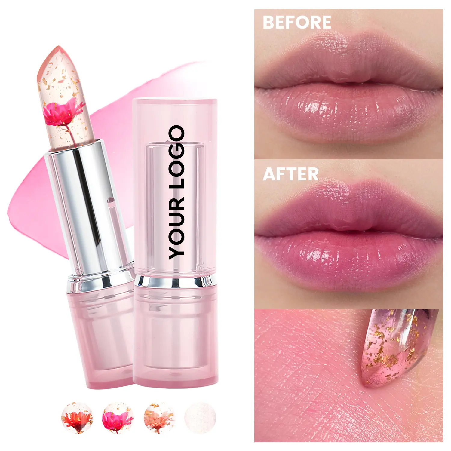 Lip Balm Moisturizing Lasting Waterproof Red Jelly Lipstick Private Label Color Changing Lipstick Fashion Lip Balm