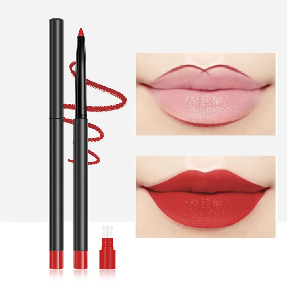 OEM Custom Lip Liner Pencil Fashionable Waterproof Moisturizing Matte Lipstick with Private Labels