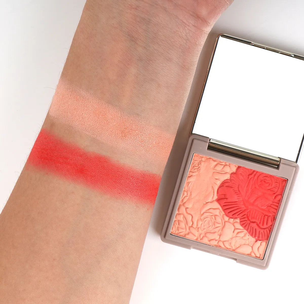 Private Label Double-Color Blusher Powder 5g Face Cheek Tint Makeup with Chemical Ingredients