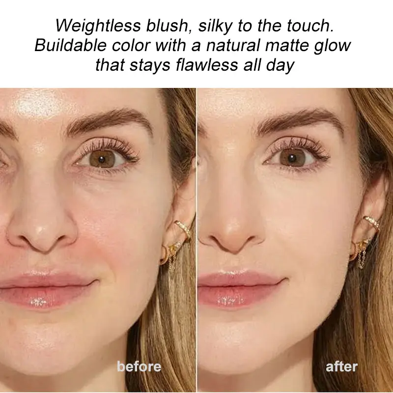 Private Label Chemical Waterproof Matte Finish Long Lasting Blush Powder for Face Blush Setting Powder