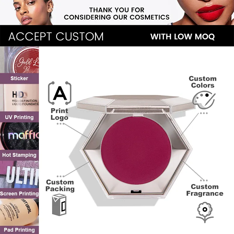 Custom Logo High Pigmented OEM Natural Hot New Product Private Label Manufacturers Matte Pink Blush