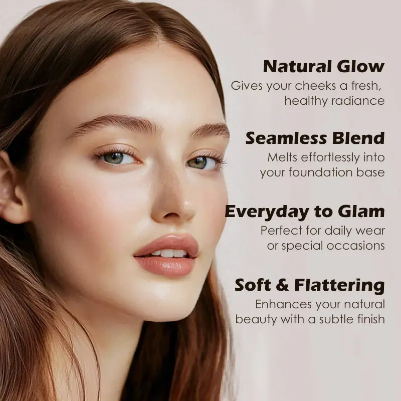 New Best Selling High Pigment Pressed Powder Palette Face Cheek Cream Blush Custom Your logo Blush Palette