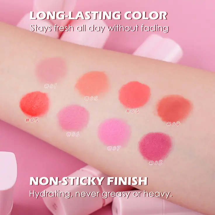 High Quality Private Label Face Make up Custom Long Lasting Waterproof Blusher Your Logo Wholesale Blusher Cheek Tint