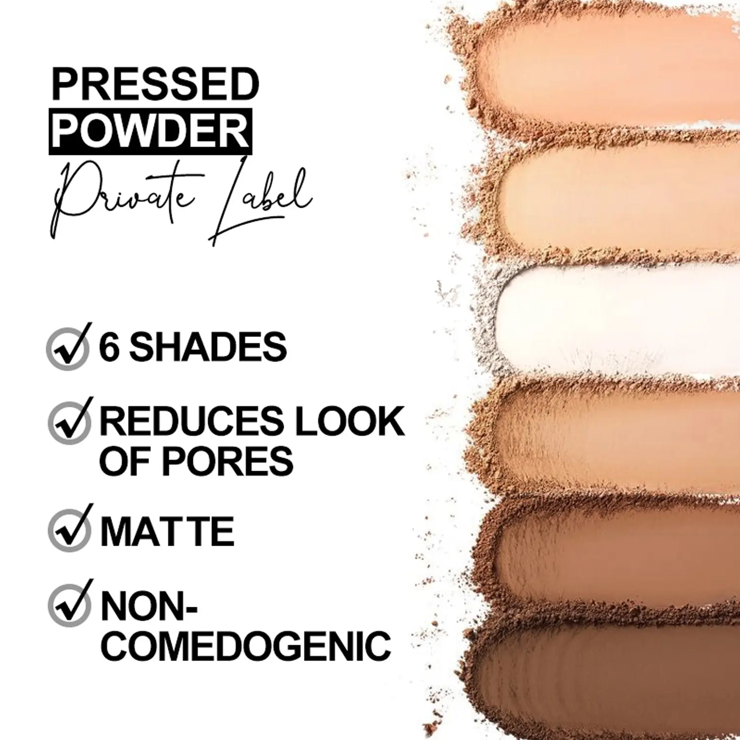 Face Makeup Pressed Contour Powder Custom Private Label Waterproof Mineral Concealer Oil Control Matte Finish Long-Lasting detail