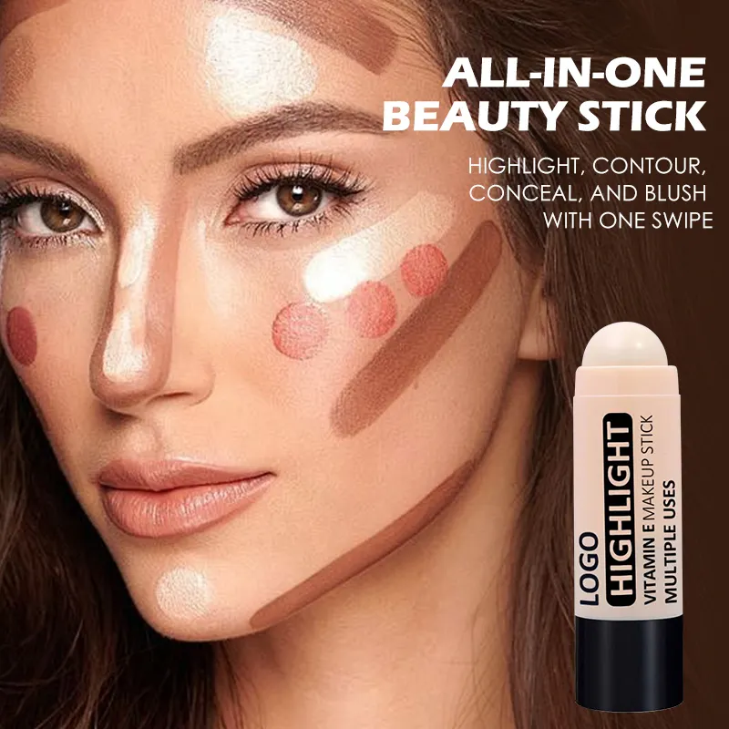 Long-lasting Skin Tone Stereoscopic Facial Cream Contouring Pen Waterproof High Quality Wholesale Highlight Contouring Stick