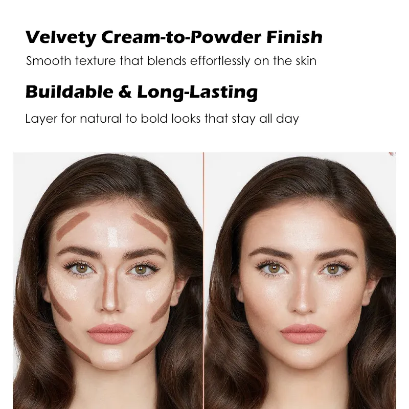 Long-lasting Skin Tone Stereoscopic Facial Cream Contouring Pen Waterproof High Quality Wholesale Highlight Contouring Stick