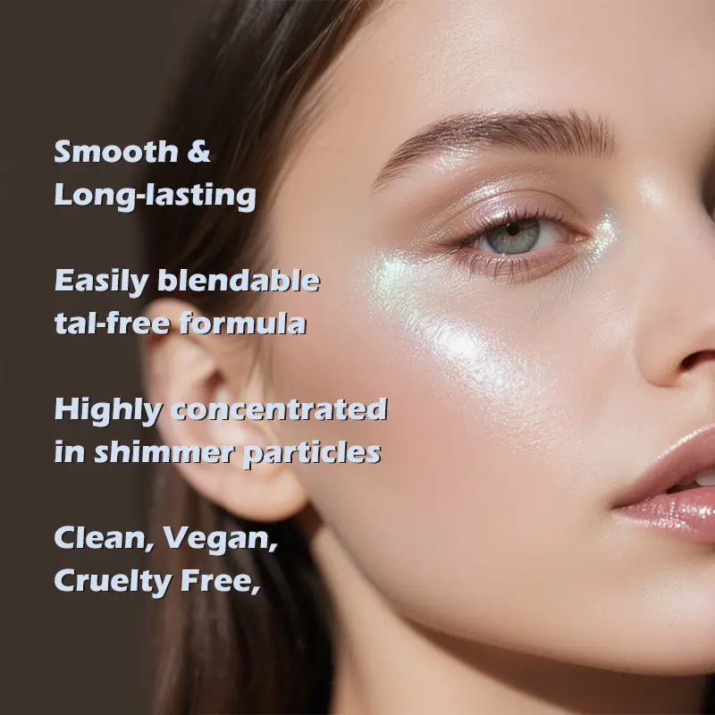 Wholesale Customizable Color Glitter Mineral Powder Highlighter High Pigment Long Lasting Face Shimmer Private Label Best