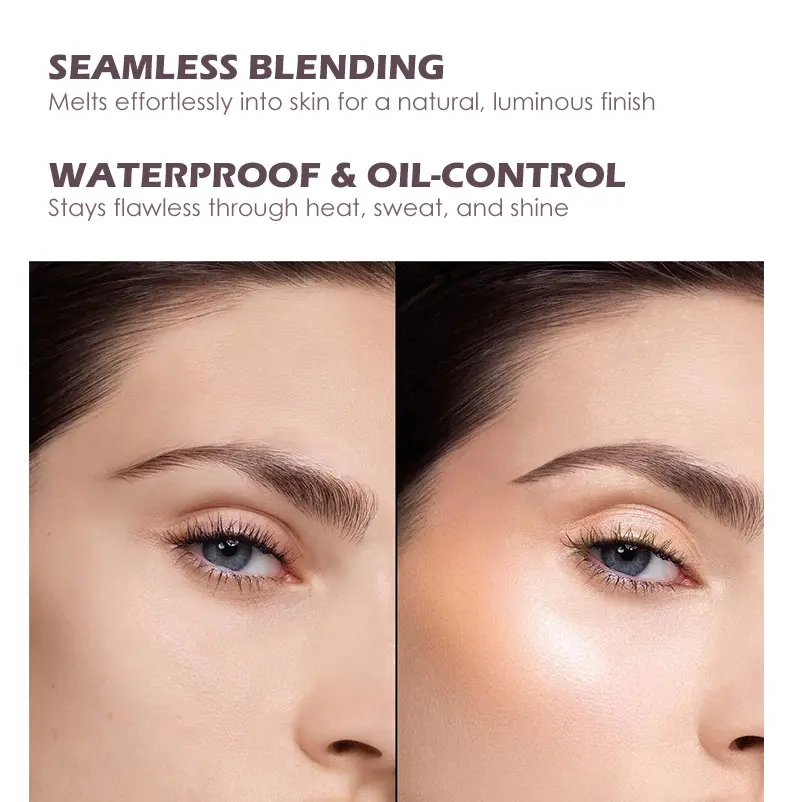 Private Label Wholesale Custom Logo Highlighter No Logo Long Lasting High Quality Makeup Highlighter