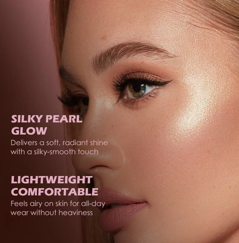 Private Label Custom 6 Colors Highlighter Palette Face Contour Bronzer Shimmer Highlighter Makeup Palette Pressed Powder