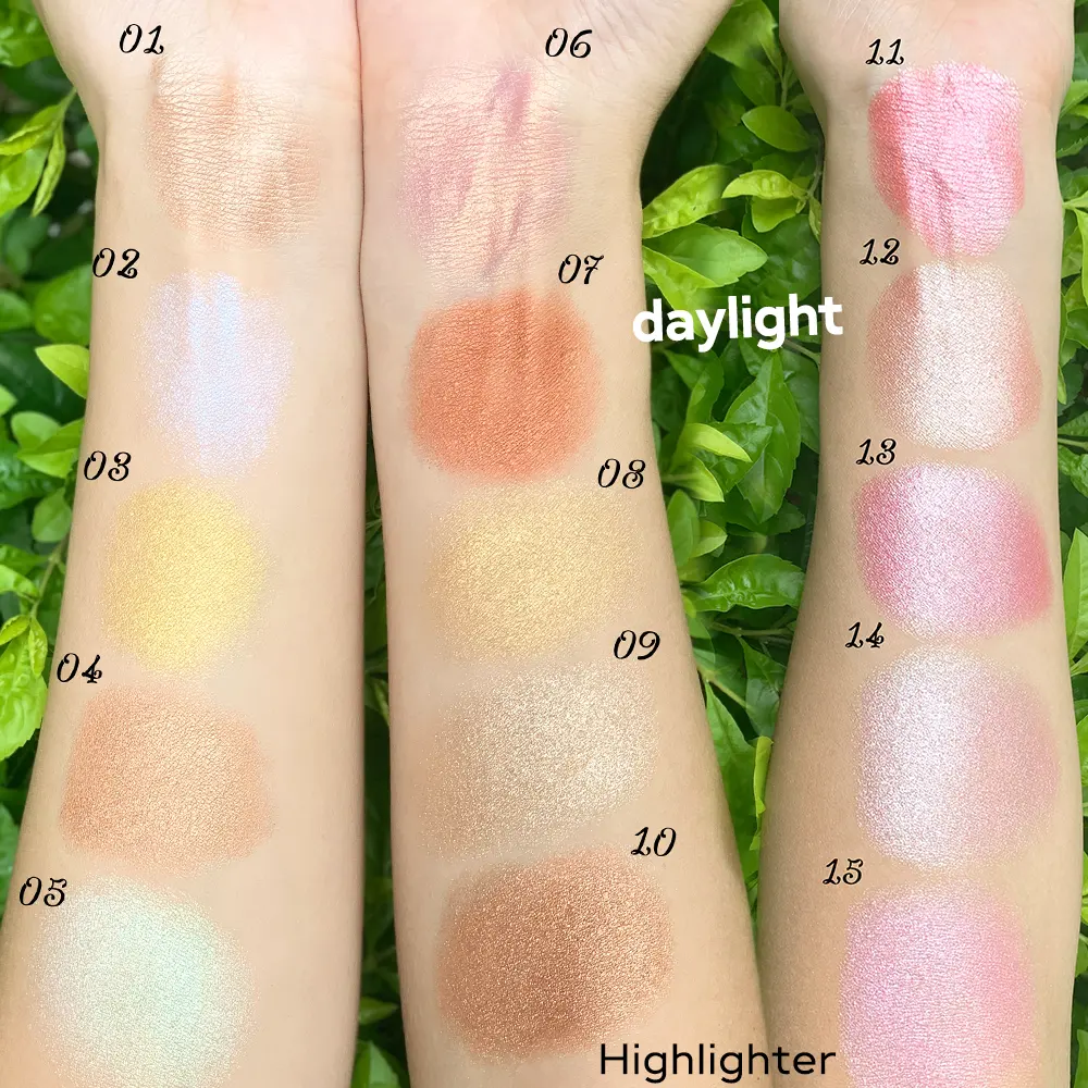 6 Colors Vegan Cosmetics Makeup Contouring Palette Pressed Powder Blush Palette Highlighter Palette Private Label Blusher