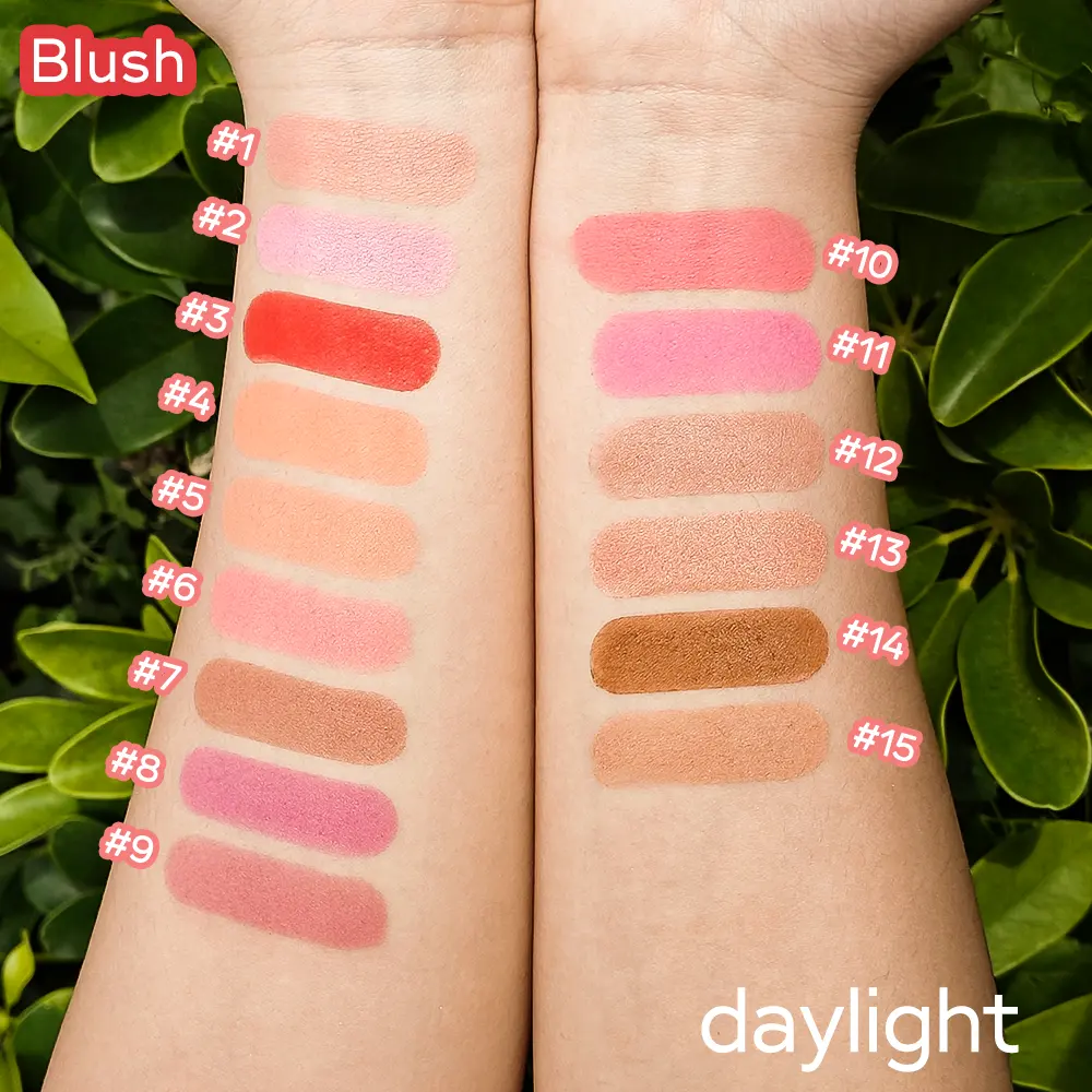 Wholesale Cosmetics Makeup Contour Blush Palette No Logo Pressed Powder Vegan Blush White Palette Long Lasting
