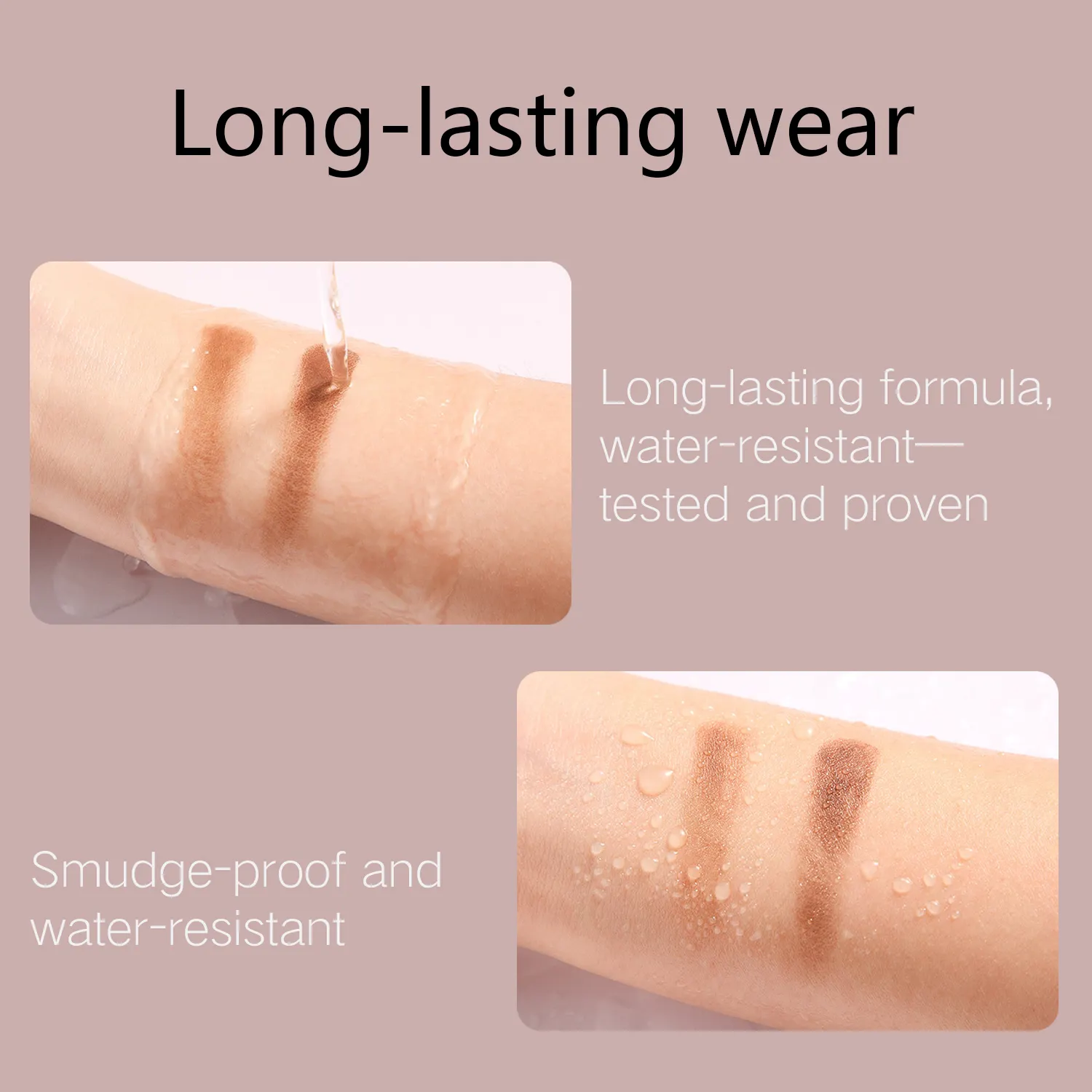 New 2 Colors Eyebrow Powder Pan With Brush Waterproof Long Lasting Natural Eyebrow Powder Shade Palette Cosmetics Eyebrow