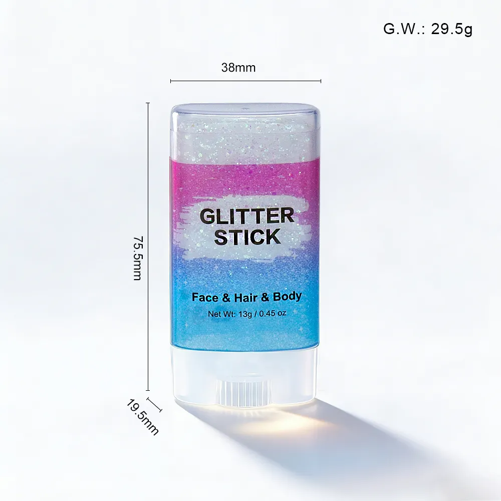 Custom Chunky Cosmetic Skin Friendly Christmas Body Glitter Stick Bulk Hair Shimmer Luxury For Kids Eco Friendly Glitter Stick