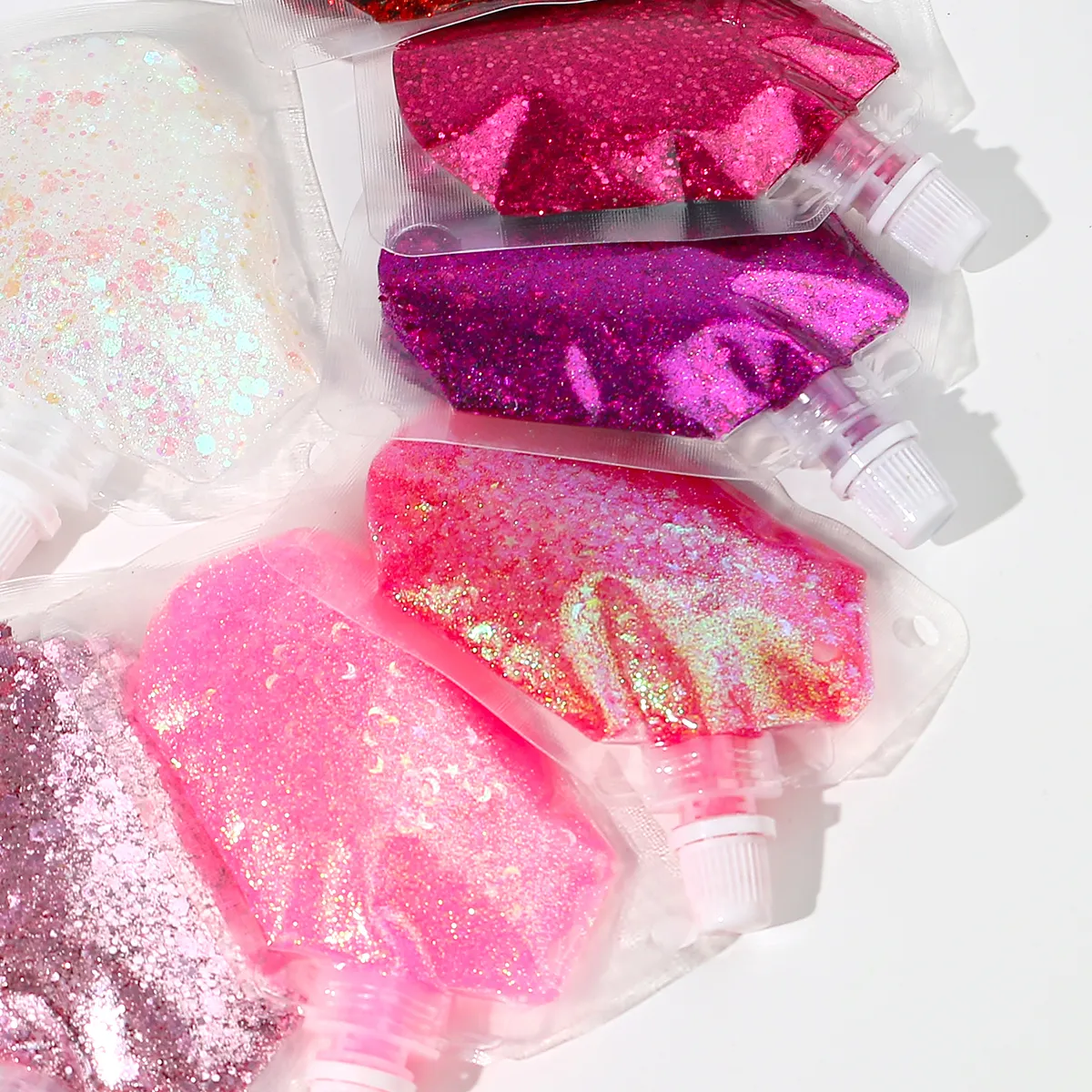 Private Label Wholesale Bulk Chunky Glitter Gel for Face Paint Festival Christmas Makeup Glitters Pink Chunky