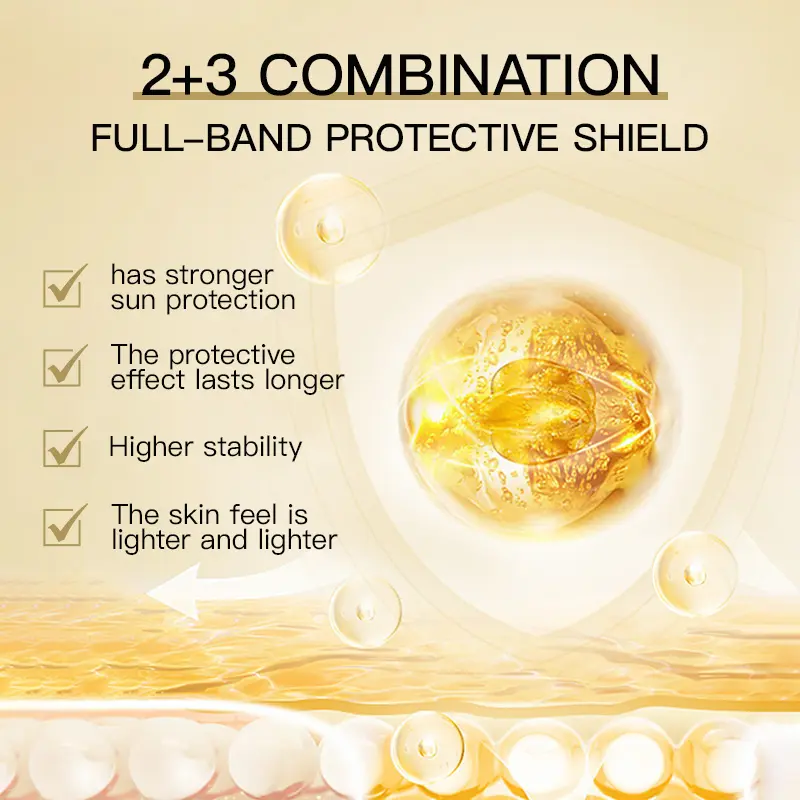Factory OEM Private Label Body Sun Cream Korean Skin Care Lotion Non-Greasy Whitening Waterproof Spf 50 Sunscreen