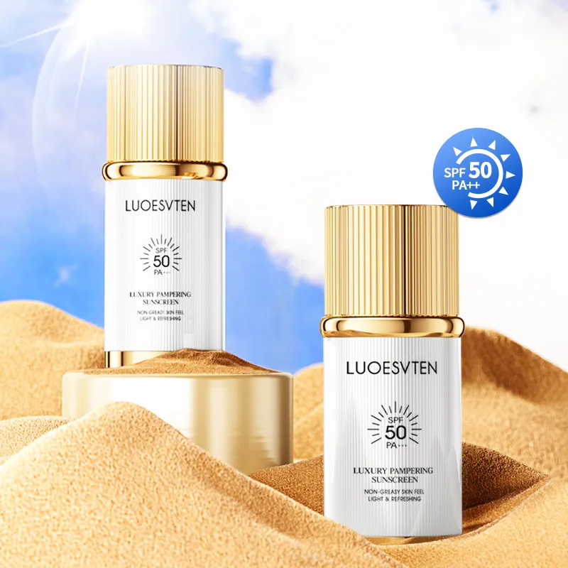 OEM ODM Factory Price Luxurious Brand SPF50 Moisturizing Cordyceps Extract Nourishes the Skin Face Body Sunscreen