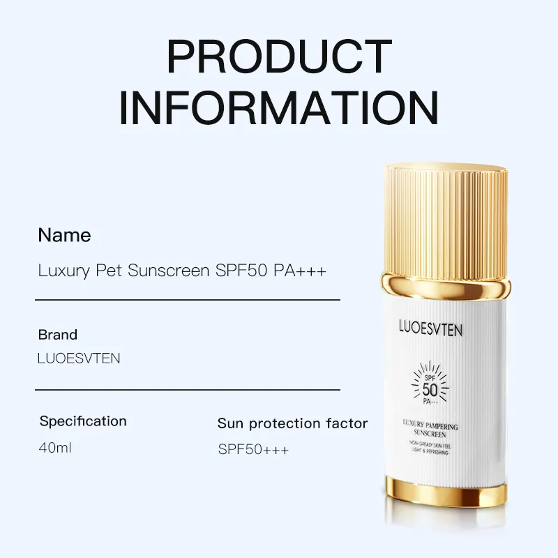 OEM ODM Factory Price Luxurious Brand SPF50 Moisturizing Cordyceps Extract Nourishes the Skin Face Body Sunscreen