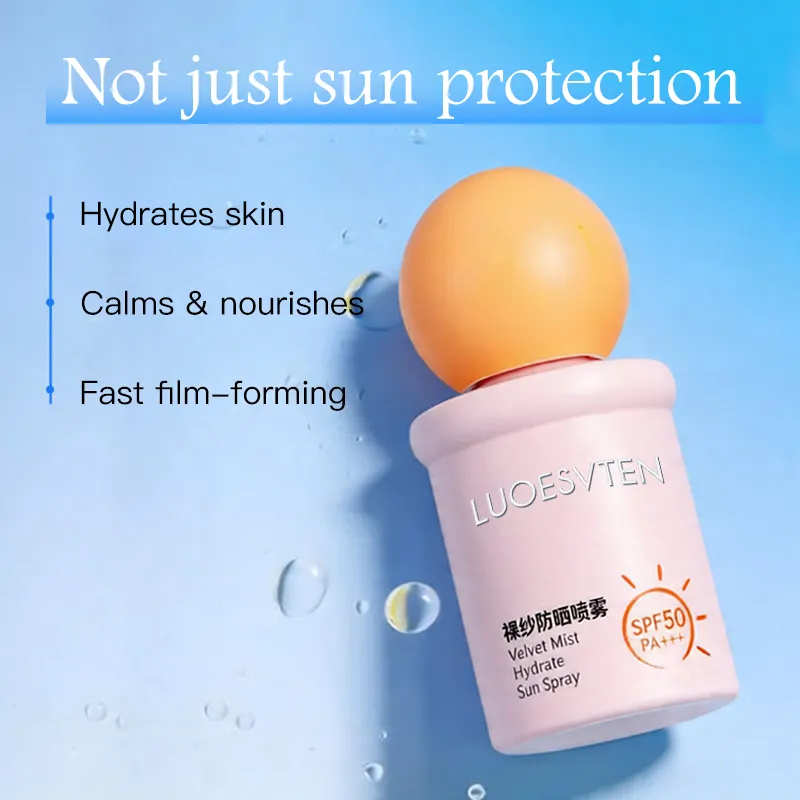 Mild Hydrating Sun Care Moisturizing OEM ODM SPF50 Sunscreen Spray for All Skin Type