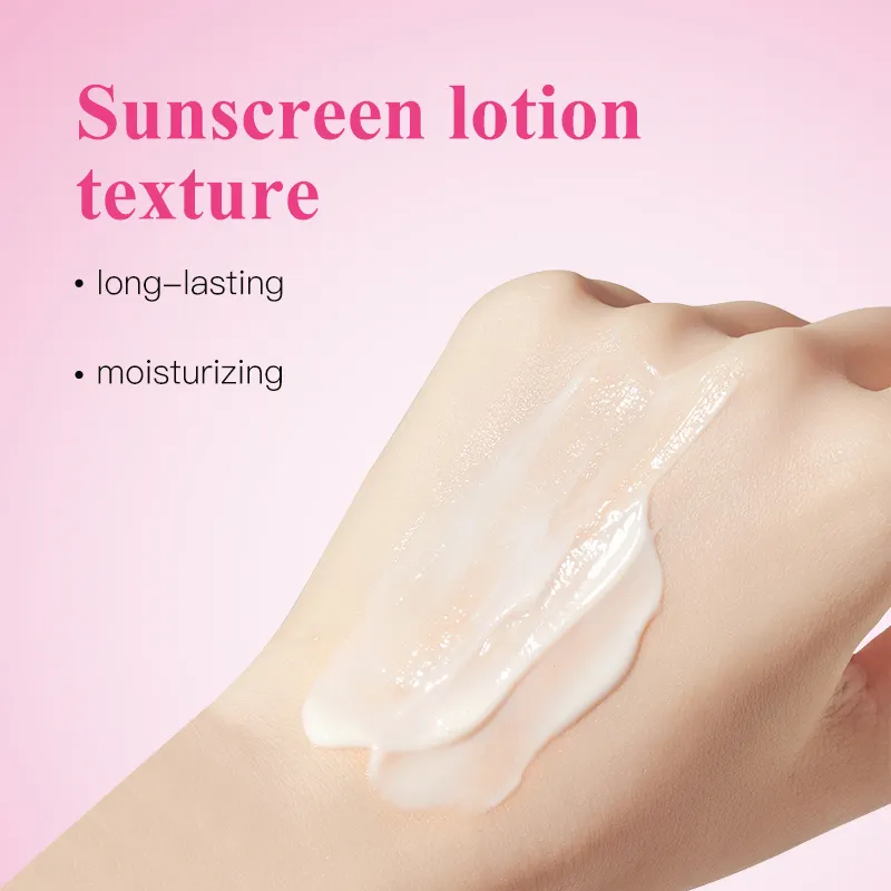 Lightweight Broad Spectrum SPF 50 Hydrating Face Moisturizer Pump Head Sunscreen Lotion with Hyaluronic Acid for All Skin Types