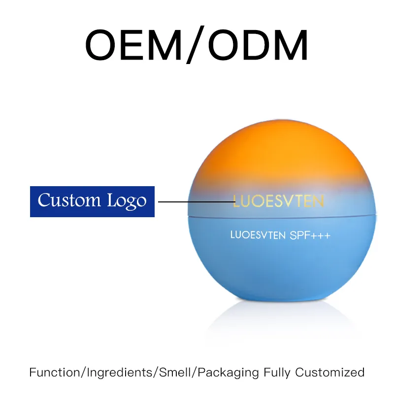 OEM ODM Cooling Feeling SPF 50 Custom logo Moisturizing Skin Sunblock Sunscreen Cream for Face Care