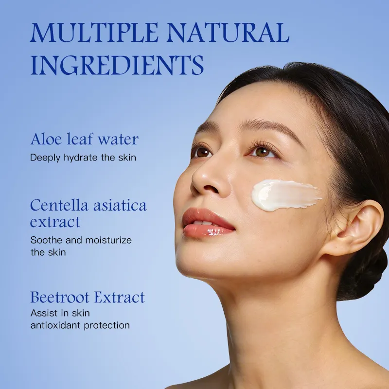 OEM ODM Cooling Feeling SPF 50 Custom logo Moisturizing Skin Sunblock Sunscreen Cream for Face Care