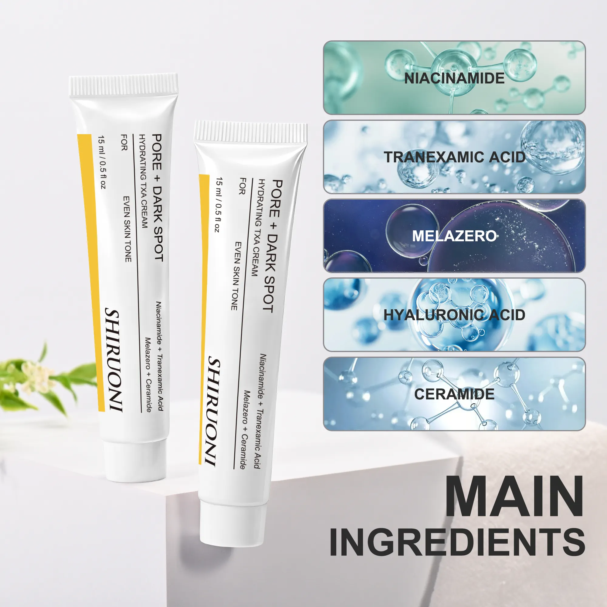 Free Samples Face Cream Whitening Lightening Even-Toning Txa Pimples Corrector Remover Dark Spot Cream