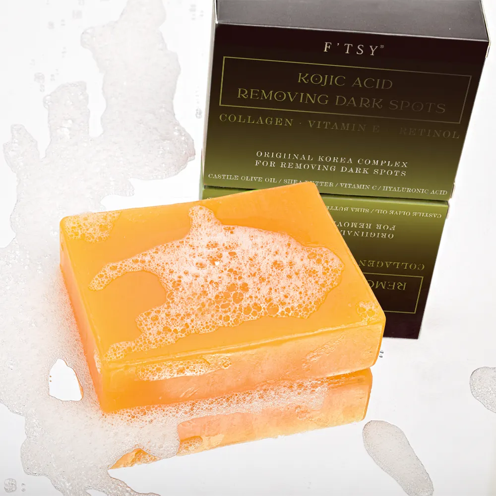 Kojic Acid Dark Spot Remover Soap Bars Skin Whitening Kojic Acid Tumeric Soap Bar Solid Tumeric and Kojic Acid Soap