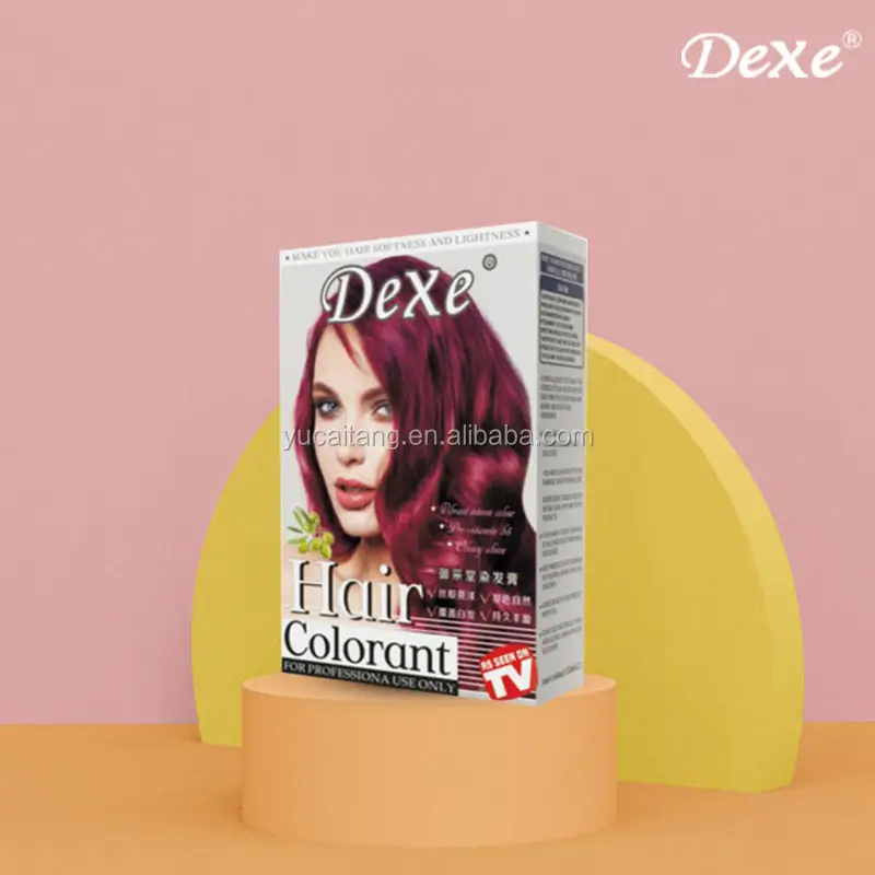 For for Plastic Permanent Black Gold Brown Hair Color Dye Cream Covers Gray Hair Long-Lasting Formula Home Use Cosmetic
