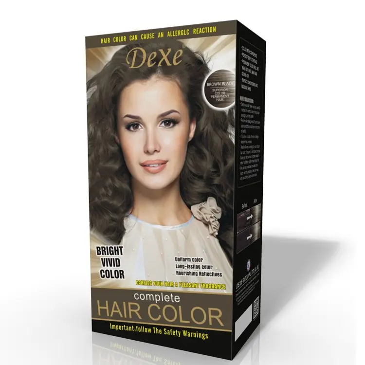 For for Plastic Permanent Black Gold Brown Hair Color Dye Cream Covers Gray Hair Long-Lasting Formula Home Use Cosmetic