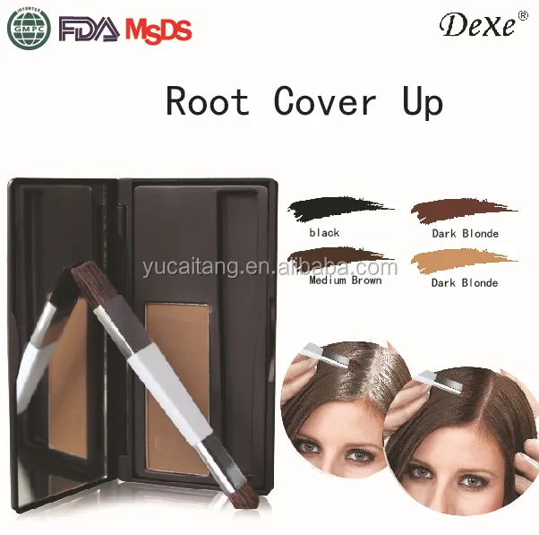 For Temporary Herbal White Hair Solution Grey Hair Root Cover Concealer Powder Women No Ammonia PPD Safe Long-Lasting Color