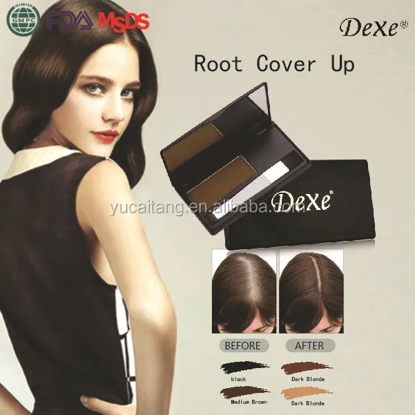 For Temporary Herbal White Hair Solution Grey Hair Root Cover Concealer Powder Women No Ammonia PPD Safe Long-Lasting Color