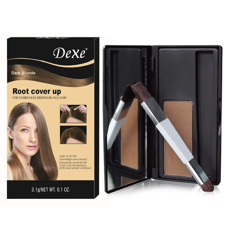 For Private Label Temporary Natural Root Coverage Hair Color Powder Mascara Black Dark Blonde Wholesale Customize Own Logo