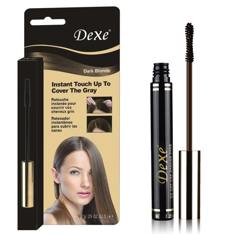 For Private Label Temporary Natural Root Coverage Hair Color Powder Mascara Black Dark Blonde Wholesale Customize Own Logo