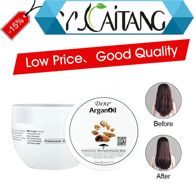 For Organic Collagen Essence Repair Treatment Cream Argan Oil Caviar Amino Acid Nourishing Color-Protection 500ml