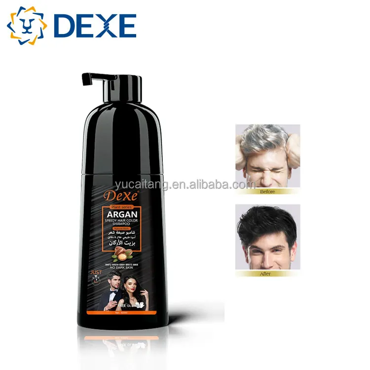 For Cinema Speedy Dyeing Black Natural Argan Oil Herbal Hair Color Cream 100% Cover Gray White Hair Permanent Factory