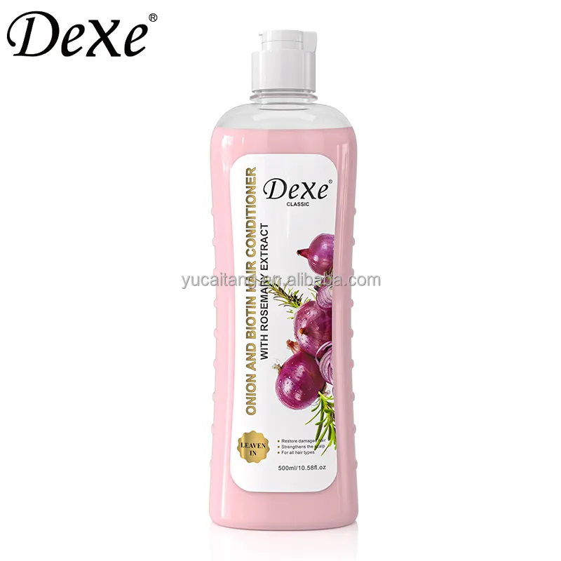For Anti-Hair Loss Biotin Onion Rosemary Extract Leave-In Smoothing Shampoo Conditioner Set 500ml Moisturizing Nourishing DHT