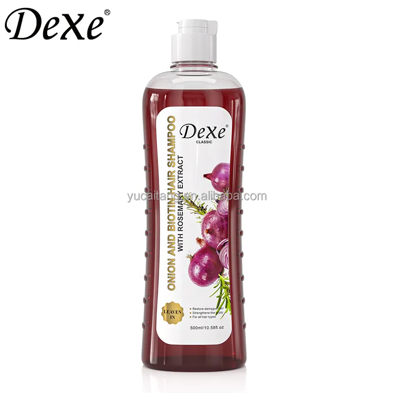 For Anti-Hair Loss Biotin Onion Rosemary Extract Leave-In Smoothing Shampoo Conditioner Set 500ml Moisturizing Nourishing DHT
